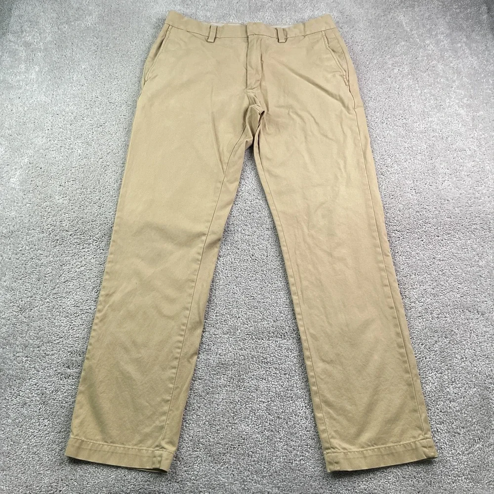 Banana Republic Pants Mens 31x32 Tan Khaki Emerson Chino Straight Leg Cotton